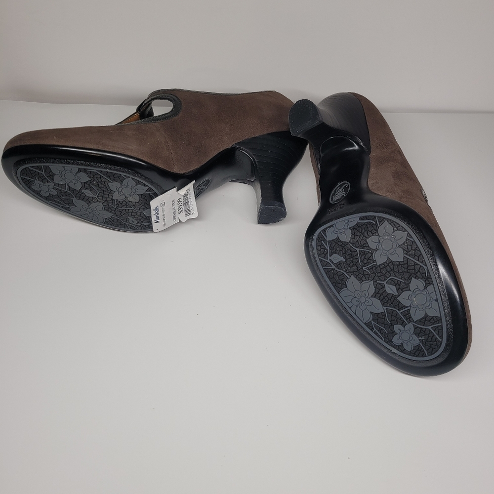 Sofft Women’s Vasta Mary Jane T Strap Kitten Heels Size 7.5 Nimbus Grey/Charcoal - Picture 10 of 11